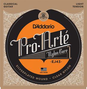 Струны D`ADDARIO EJ43 PRO-ARTE NYLON, LIGHT TENSION