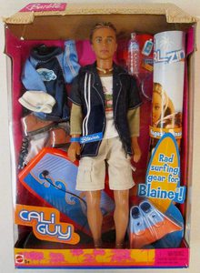 Barbie Cali Guy Blaine Doll with Surfing Accesories 2004