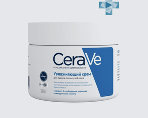 CeraVe Крем увлажняющий, для сухой и очень сухой кожи лица и тела, 340 мл