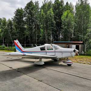 полет на самолете над городом