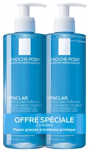 La Roche-Posay Effaclar Schaumendes Reinigungsgel Doppelpack 2 x 400 ml