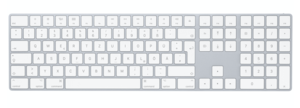 Magic Keyboard mit Ziffernblock – Deutsch – Silber