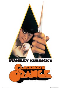 Постер в черной рамке с отступом CLOCKWORK ORANGE