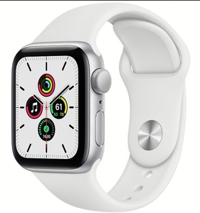 Смарт-часы APPLE Watch SE Silver Aluminium Case with White Sport Band 40mm