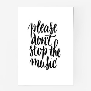 Постер «Please don’t stop the music»