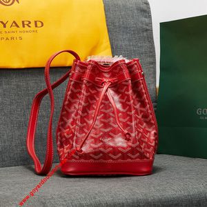 Goyard Goyardine Petit Flot Bucket Bag Red