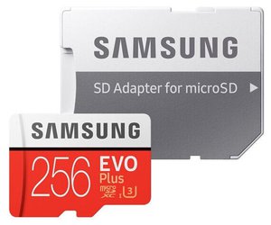 Карта памяти Samsung microSDXC EVO Plus UHS-I (U3) 256 GB