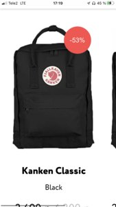 Fjallraven kanken classic черный