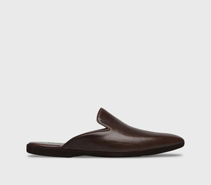 домашние кожаные тапки