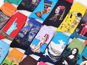 Носки с картинами известных художников