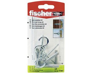 Дюбель универсальный распорный Fischer UX 6x35 мм с круглым крюком