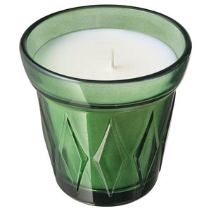 Ароматическая свеча в стакане, Сосновая хвоя и мох/темно-зеленый