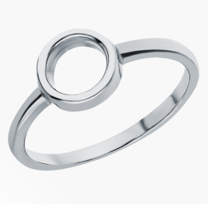 Серебряное кольцо SUNLIGHT: белое серебро