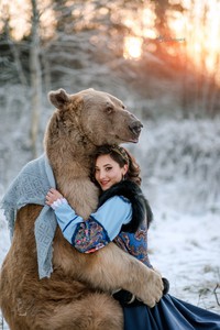 Фотосессия с медведем Степаном