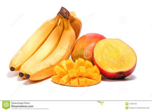 Фрукты: бананы, манго, киви, мандарины