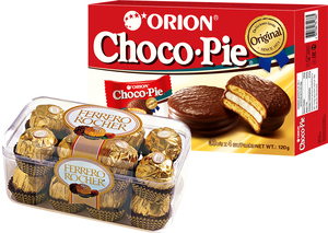 Ferrero Rocher и Orion Chocopie