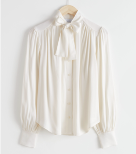 & Other Stories Bow Blouse