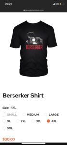 Berserker Shirt 4xl