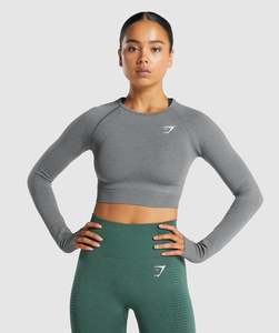 VITAL SEAMLESS 2.0 LONG SLEEVE CROP TOP