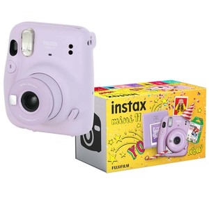 Набор с чехлом FujiFilm Instax mini 11 Lilac Purple (Камера+Чехол+Фотопленка Mini 10 шт)