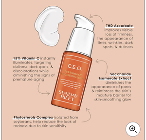 SUNDAY RILEY C.E.O. 15% VITAMIN C BRIGHTENING SERUM