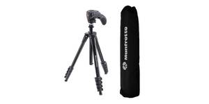 Manfrotto Штатив премиум Compact Action Black (MKCOMPACTACN-BK)