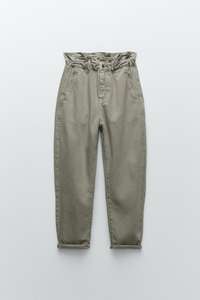 baggy paperbag jeans