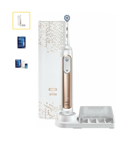 Электрическая зубная щетка Oral-B Genius X Sensi 20000N, розовое золото