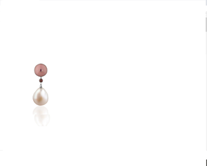 Подвеска с жемчугом и рубином