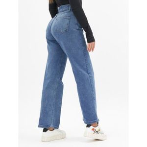 Джинсы клеш женские с высокой талией синего цвета, размер 50 4365424 купить на «Есть все» в Барнауле