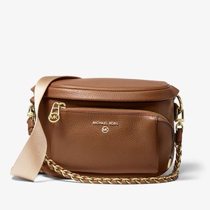 MICHAEL Michael Kors Slater Medium Pebbled Leather Sling Pack Brown