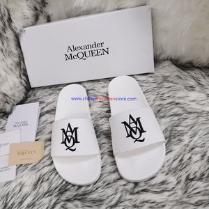 Alexander Mcqueen Rubber Pool Slides White