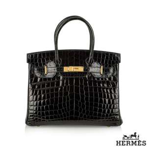 Hermes Birkin ,Black Croco