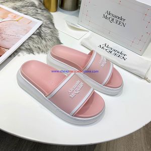 Alexander Mcqueen Pool Slides In Pink