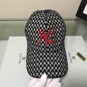 MLB NY MONOGRAM LOGO CAP NEW YORK YANKEES HAT BLACK