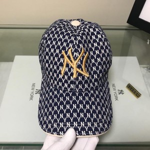 MLB NY MONOGRAM LOGO CAP NEW YORK YANKEES HAT BLUE