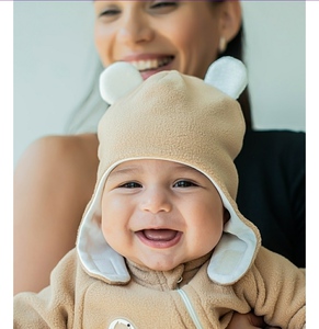 шапочка для малыша флисовая с подкладкой