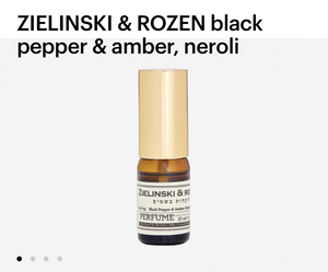 Духи ZIELINSKI & ROZEN black pepper & amber, neroli