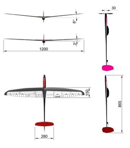 Планер F3K STILETTO