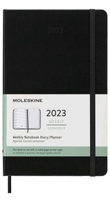 Еженедельник на 2023 год Moleskine CLASSIC 13x21 см черный