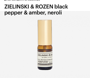 ZIELINSKI & ROZEN black pepper & amber, neroli