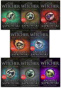 Witcher Boxed Set The Last Wish, Sword of Destiny, Blood of Elves, Time of Contempt, Baptism of Fire, the Tower of the Swallow, the Lady of the Lake, Season of Storms