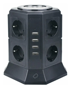 Сетевой фильтр Qumo Power Tower Pro 8SP4U P-0002 8 Sockets 2m 30557