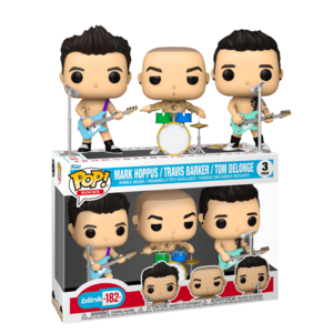 Funko Pop! Rocks: Blink-182, 3 Pack MARK HOPPUS, TRAVIS BARKER & TOM DELONGE 3-PACK - BLINK-182