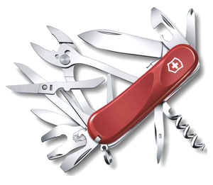 Нож Victorinox Evolution S557, 85 мм, 21 функций, с фиксатором лезвия, красный