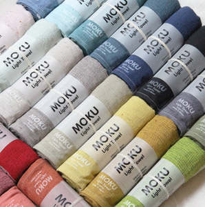 Moku Bath towel Almond/Persimmon colour