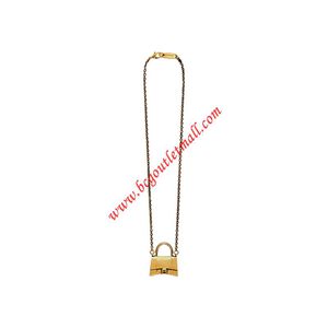 Balenciaga Bag Necklace In Gold