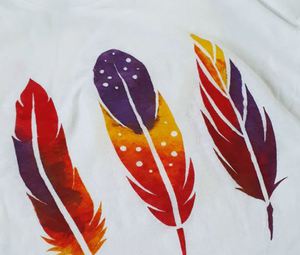 "Paint your t-shirt" kit  122/128 Feathers