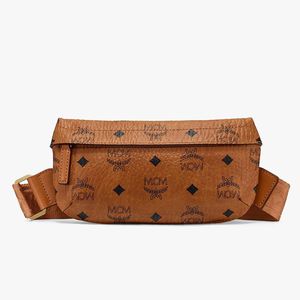 MCM Mini Crossbody Bag In Visetos Brown