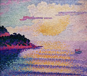 Высококачественная копия картины «Закат над морем» Анри Эдмон Кросс